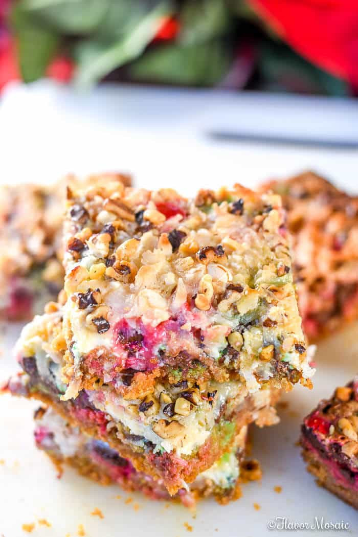 Christmas Bar Cookies
 Christmas M&M Cookie Bars Flavor Mosaic