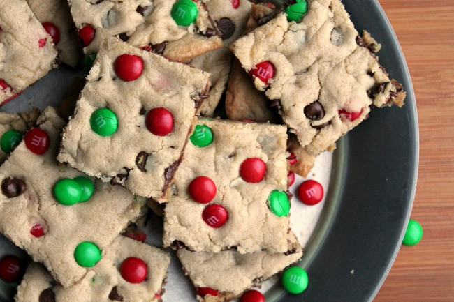 Christmas Bar Cookies
 M&M Christmas Cookie Bars Foody Schmoody Blog