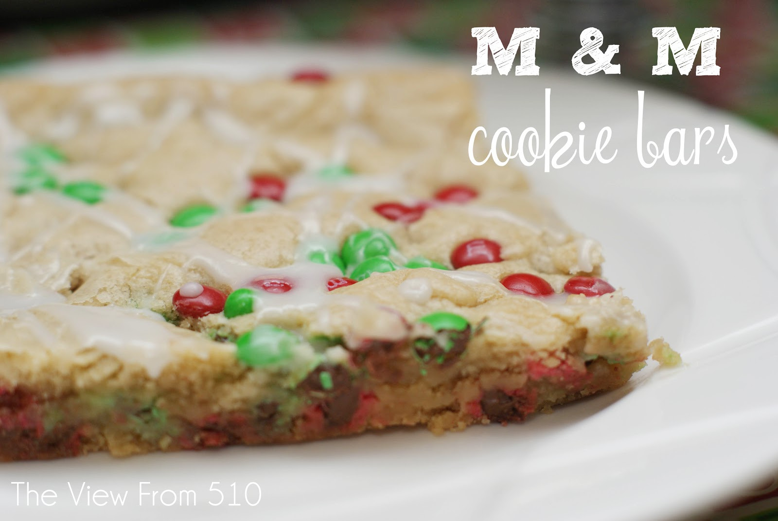 Christmas Bar Cookies
 Christmas M&M Cookie Bars Wholehearted Finishing