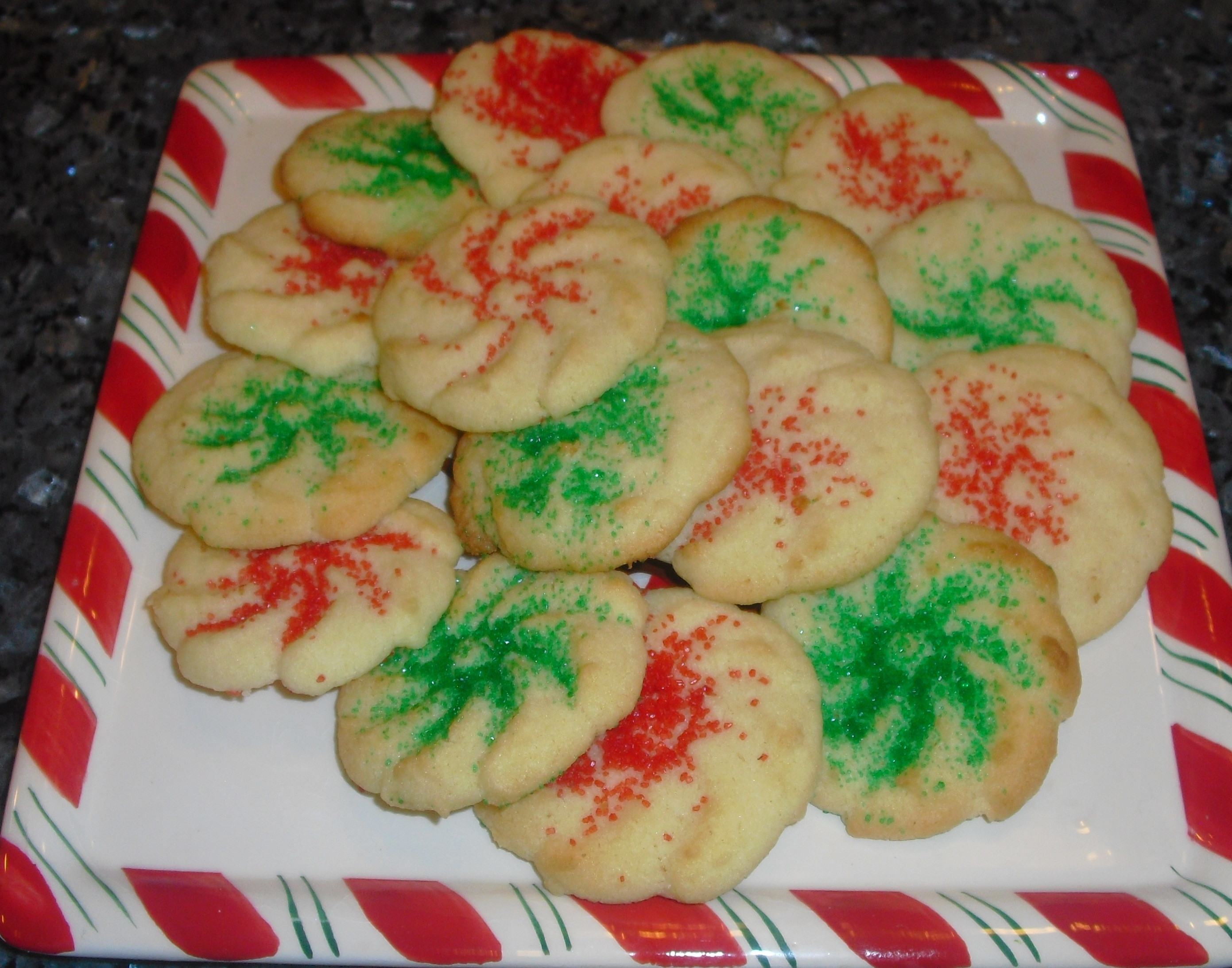 Christmas Butter Cookies
 cookie press butter cookies