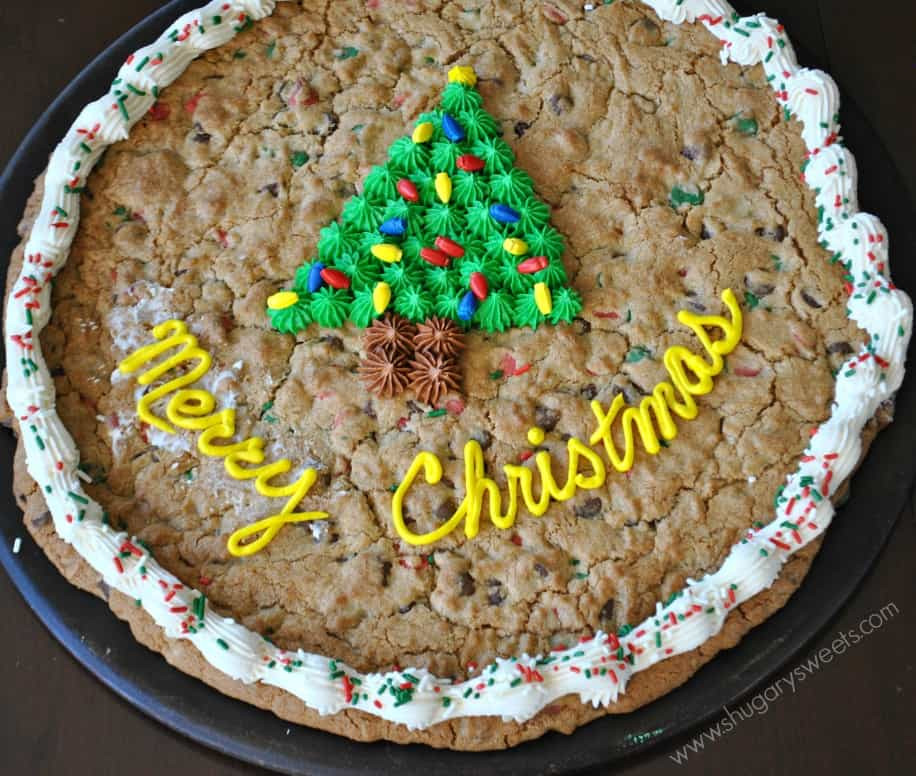 Christmas Chocolate Chip Cookies
 Christmas Cookie Cake Shugary Sweets