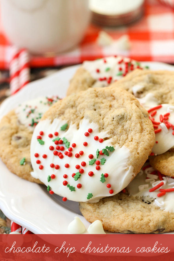 Christmas Chocolate Chip Cookies
 Chocolate Chip Christmas Cookies