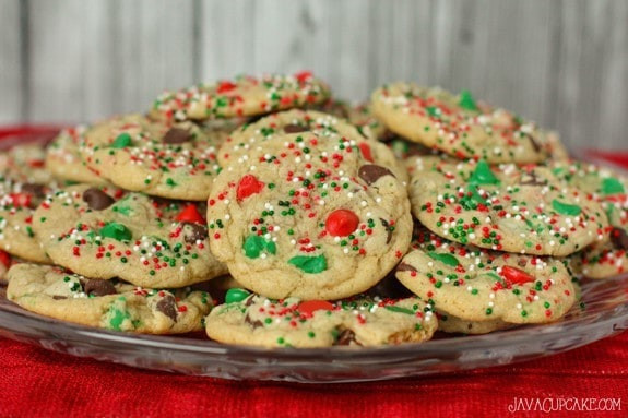 Christmas Chocolate Chip Cookies
 Easy Holiday Chocolate Chip Cookies JavaCupcake