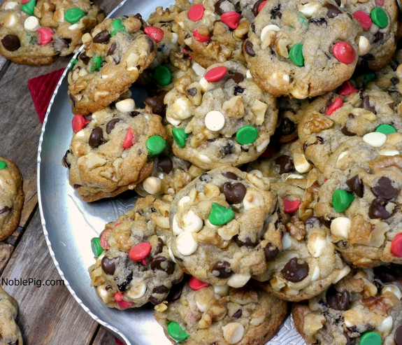 Christmas Chocolate Chip Cookies
 Festive Chocolate Cherry Chip Cookies