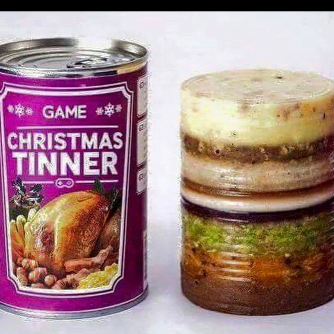 Christmas Dinner In A Can
 An entire Christmas dinner in a can Nooooooooooooo
