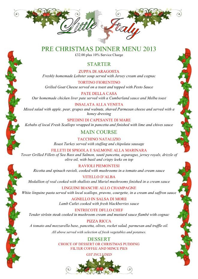 Christmas Dinner Menu Ideas
 20 Mouth Watering Christmas Dinner Menu