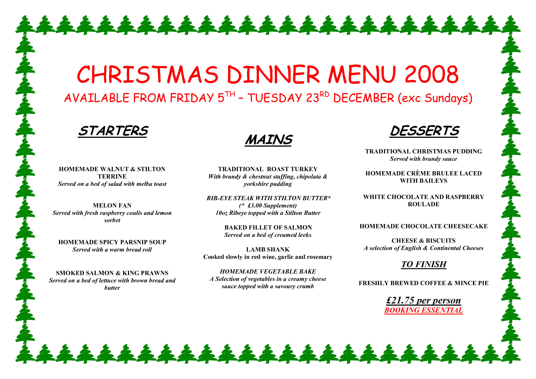 Christmas Dinner Menu Ideas
 Christmas Dinner Menu Ideas – Happy Holidays