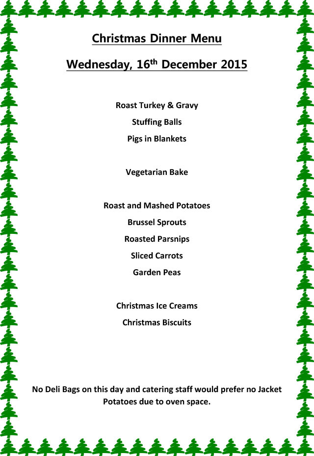 Christmas Dinner Menu Ideas
 Christmas Dinner