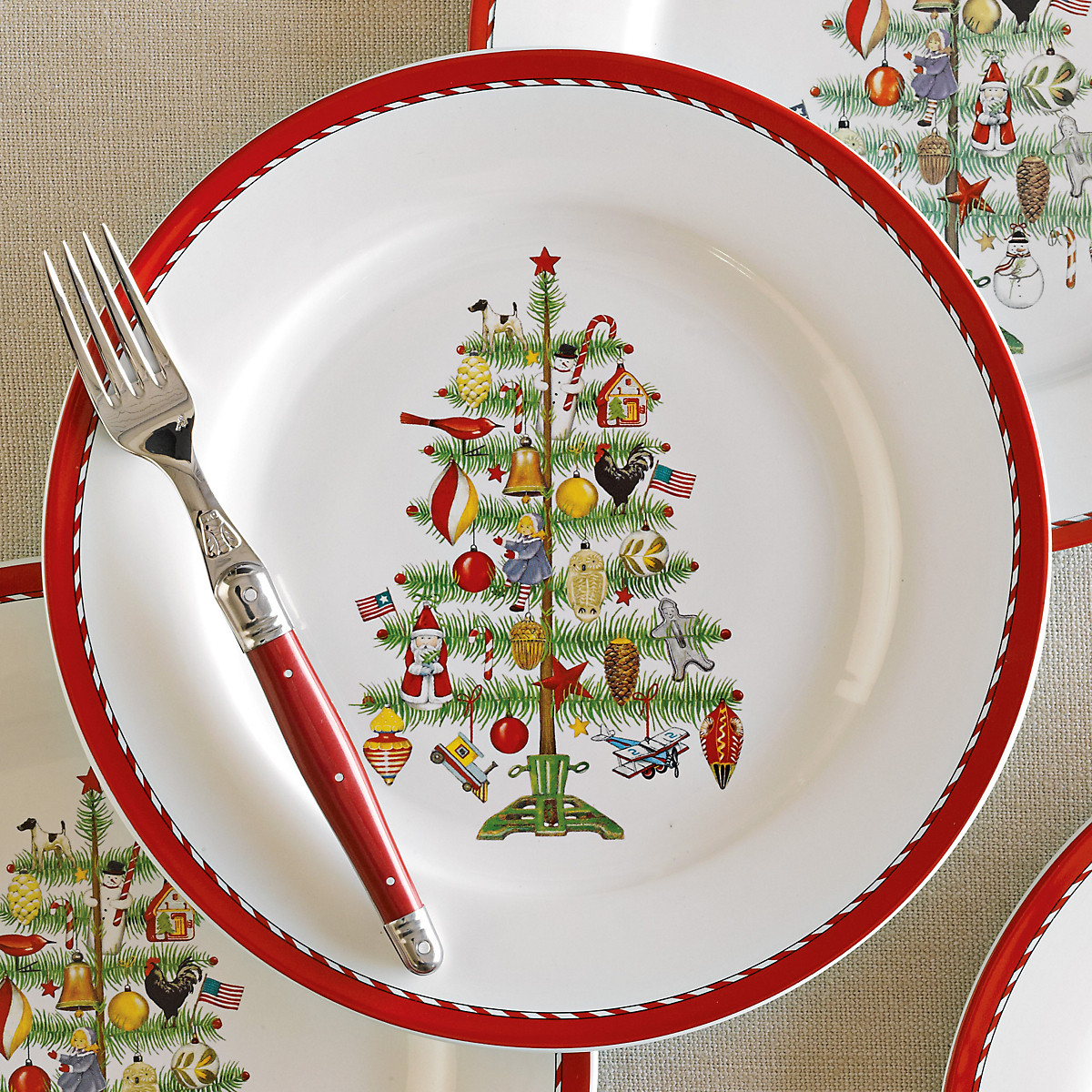 Christmas Dinner Plates
 Holiday Dinner Plates Set 4