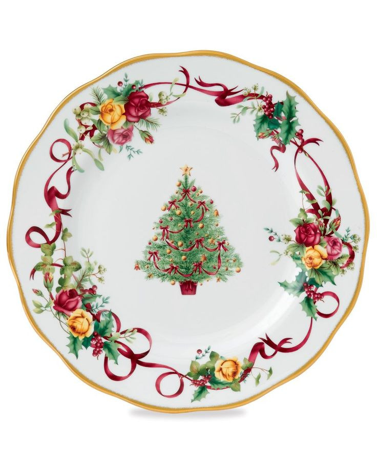 Christmas Dinner Plates
 Royal Albert Dinnerware Old Country Roses Holiday Dinner