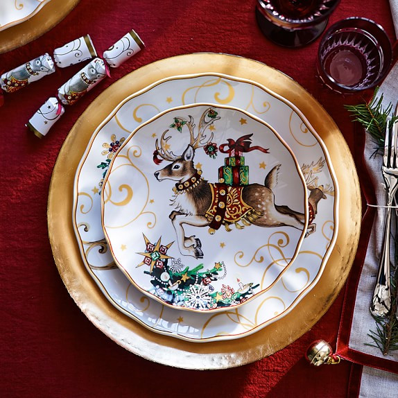 Christmas Dinner Plates
 Twas The Night Before Christmas Dinner Plates Santa Set