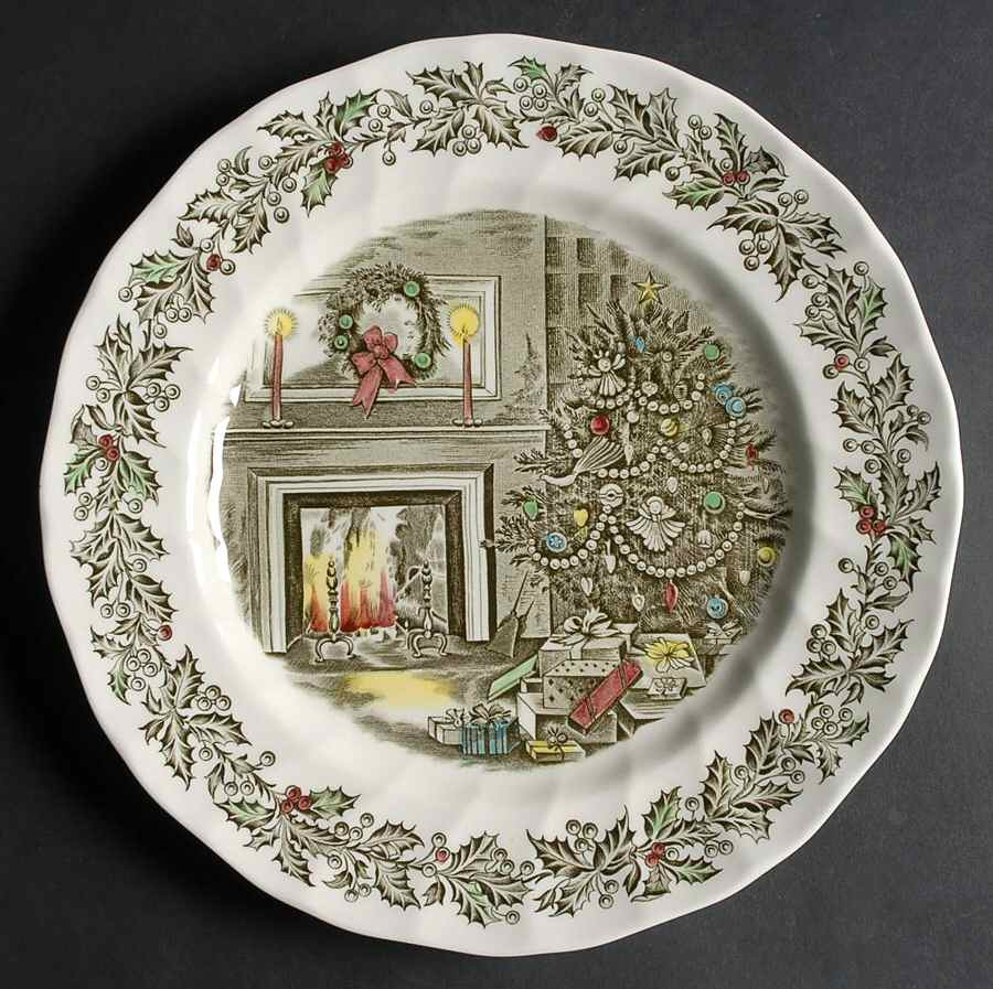 Christmas Dinner Plates
 Johnson Brothers MERRY CHRISTMAS Dinner Plate