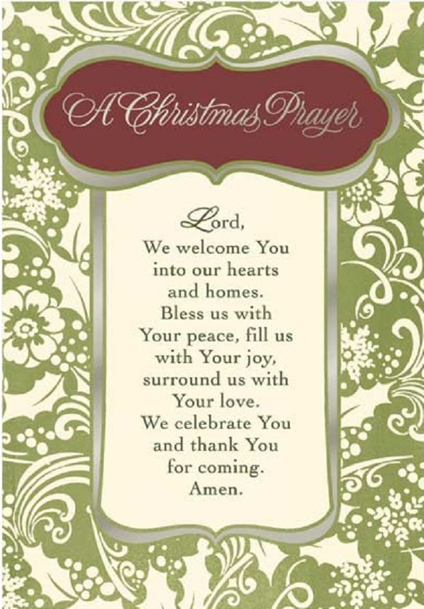 Christmas Dinner Prayer
 Christmas Dinner Prayer