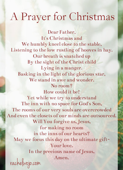 Christmas Dinner Prayer
 A Prayer for Christmas Day RachelWojo