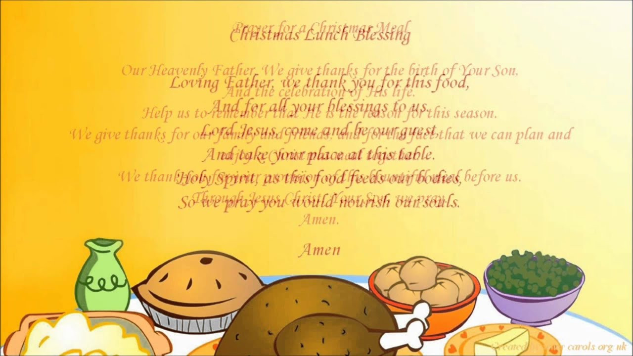 Christmas Dinner Prayer
 Christmas Dinner Prayers