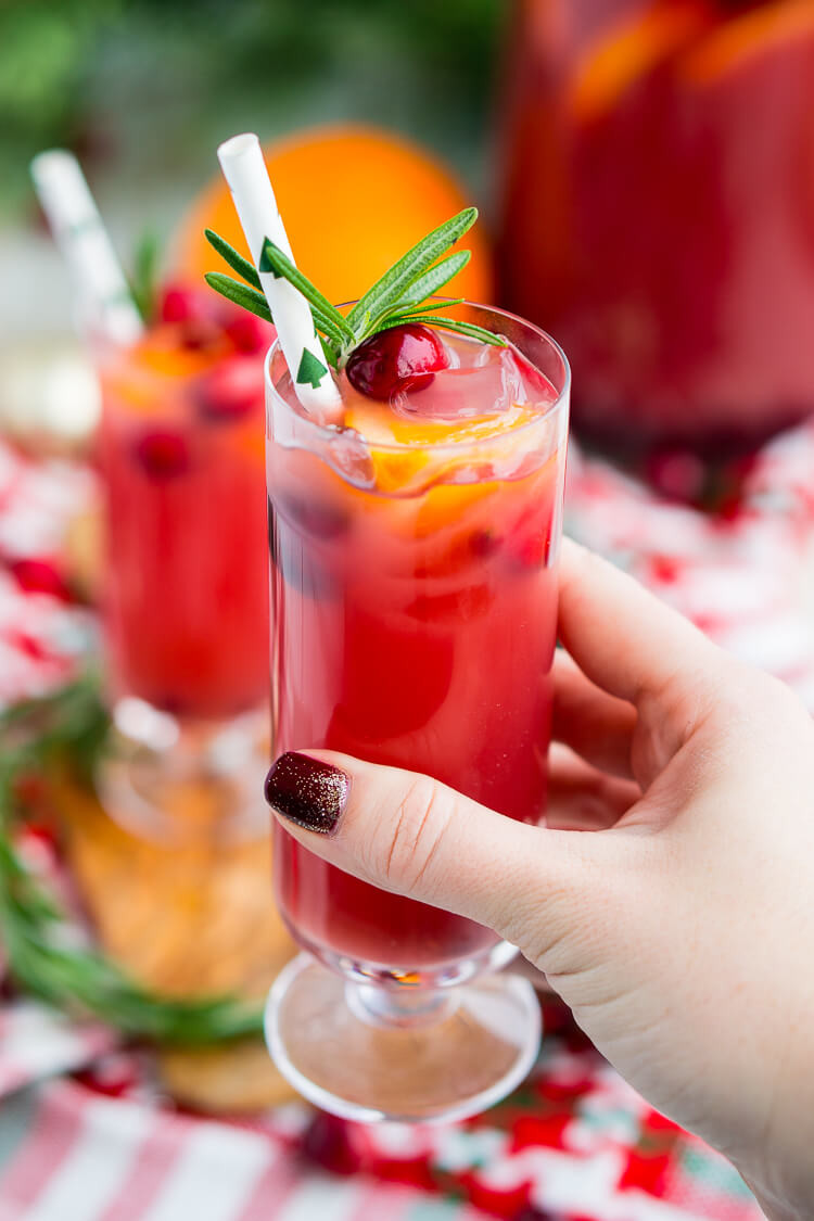 Christmas Drink Recipes
 Christmas Punch Boozy or Not Recipe Sugar & Soul