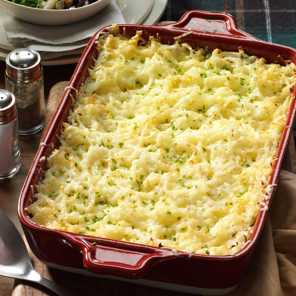 Christmas Side Dishes For A Crowd
 Chive & ion Hash Brown Potatoes Recipe