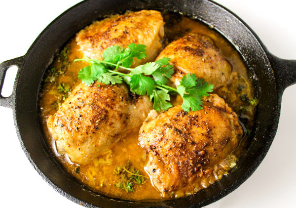 Cilantro Lime Chicken Thighs
 Skillet Cilantro Lime Chicken Thighs Tastefulventure