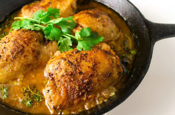 Cilantro Lime Chicken Thighs
 Skillet Cilantro Lime Chicken Thighs Tastefulventure