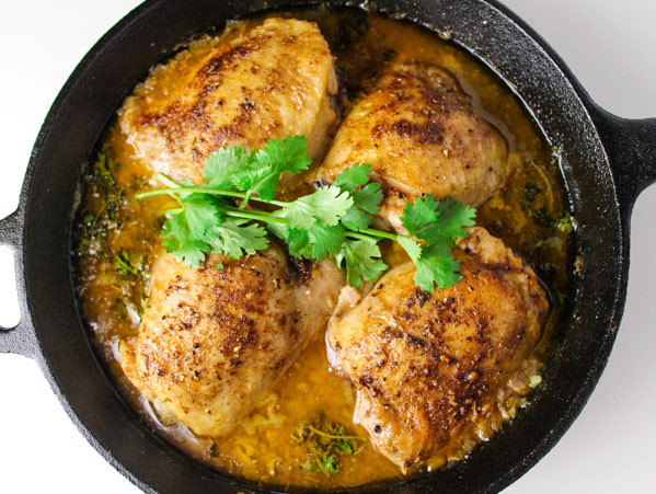 Cilantro Lime Chicken Thighs
 Skillet Cilantro Lime Chicken Thighs Tastefulventure