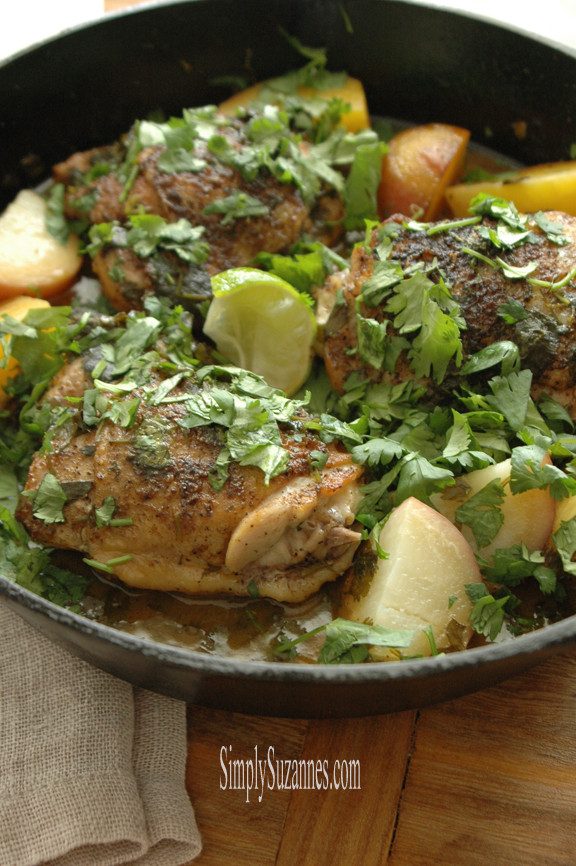 Cilantro Lime Chicken Thighs
 Simply Suzanne s AT HOME cilantro lime chicken thighs