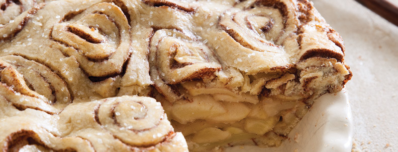 Cinnamon Roll Apple Pie
 Home Bake from Scratch