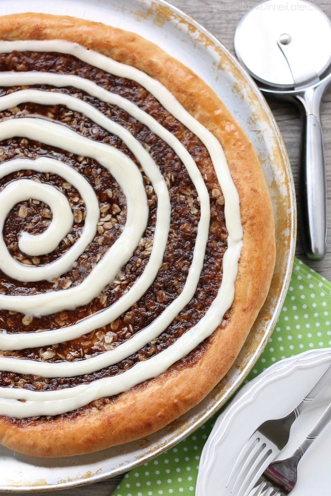 Cinnamon Roll Dessert
 Cinnamon Roll Dessert Pizza Dessert Now Dinner Later