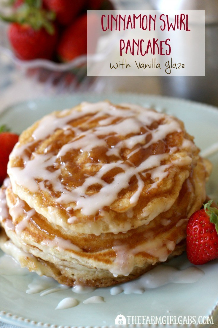 Cinnamon Swirl Pancakes
 Cinnamon Swirl Pancakes With Vanilla Glaze The Farm Girl