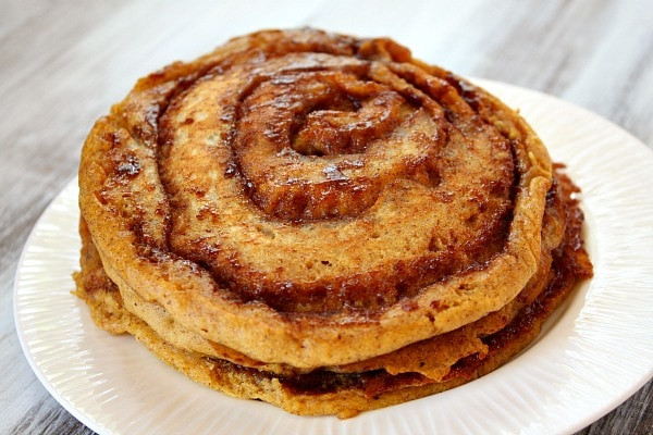 Cinnamon Swirl Pancakes
 Pumpkin Cinnamon Roll Pancakes