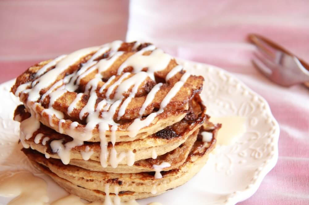 Cinnamon Swirl Pancakes
 Half Baked Harvest Made with Love