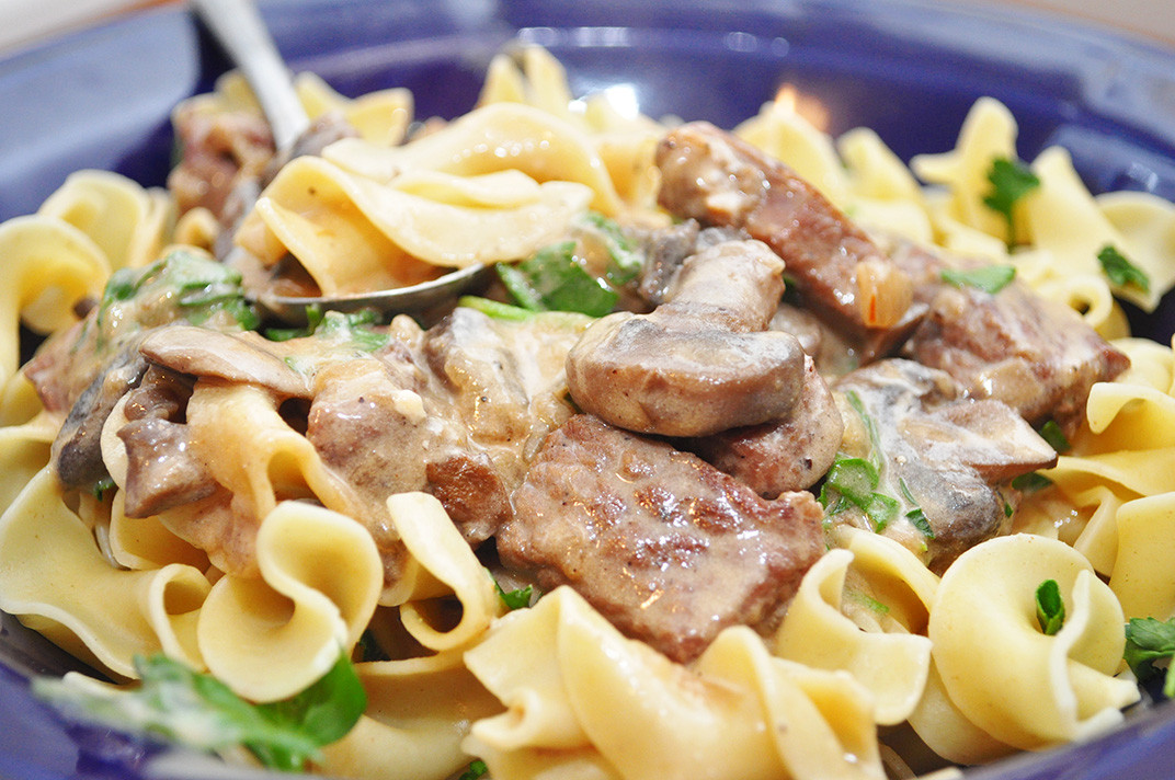 Classic Beef Stroganoff
 The Nummy Little Blog Beef Stroganoff