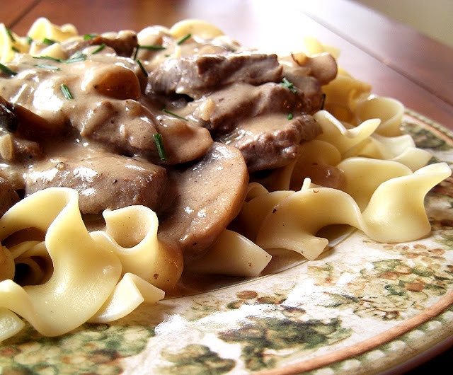 Classic Beef Stroganoff
 Classic Beef Stroganoff from Fine Cooking Magazine