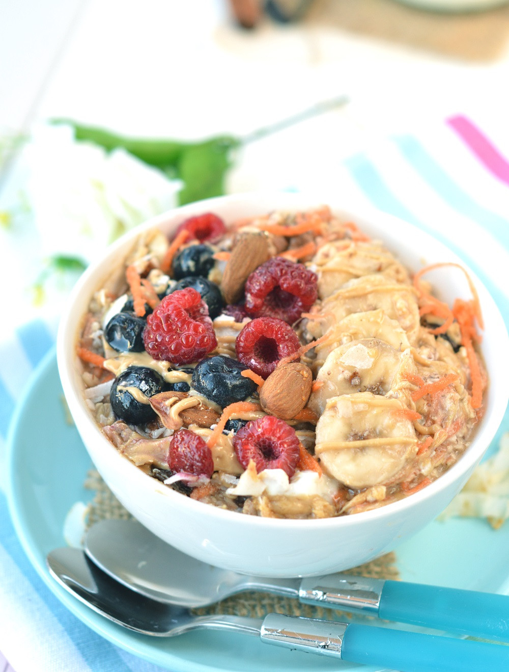 Clean Eating Breakfast
 Carrot Cake Overnight Oats