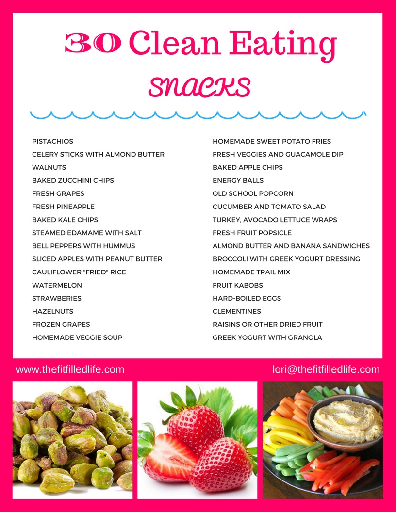 Clean Eating Snacks
 30 Clean Eating Snacks