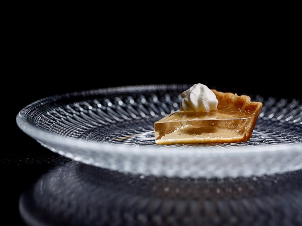 Clear Pumpkin Pie
 Chicago chef unveils translucent pumpkin pie just in time