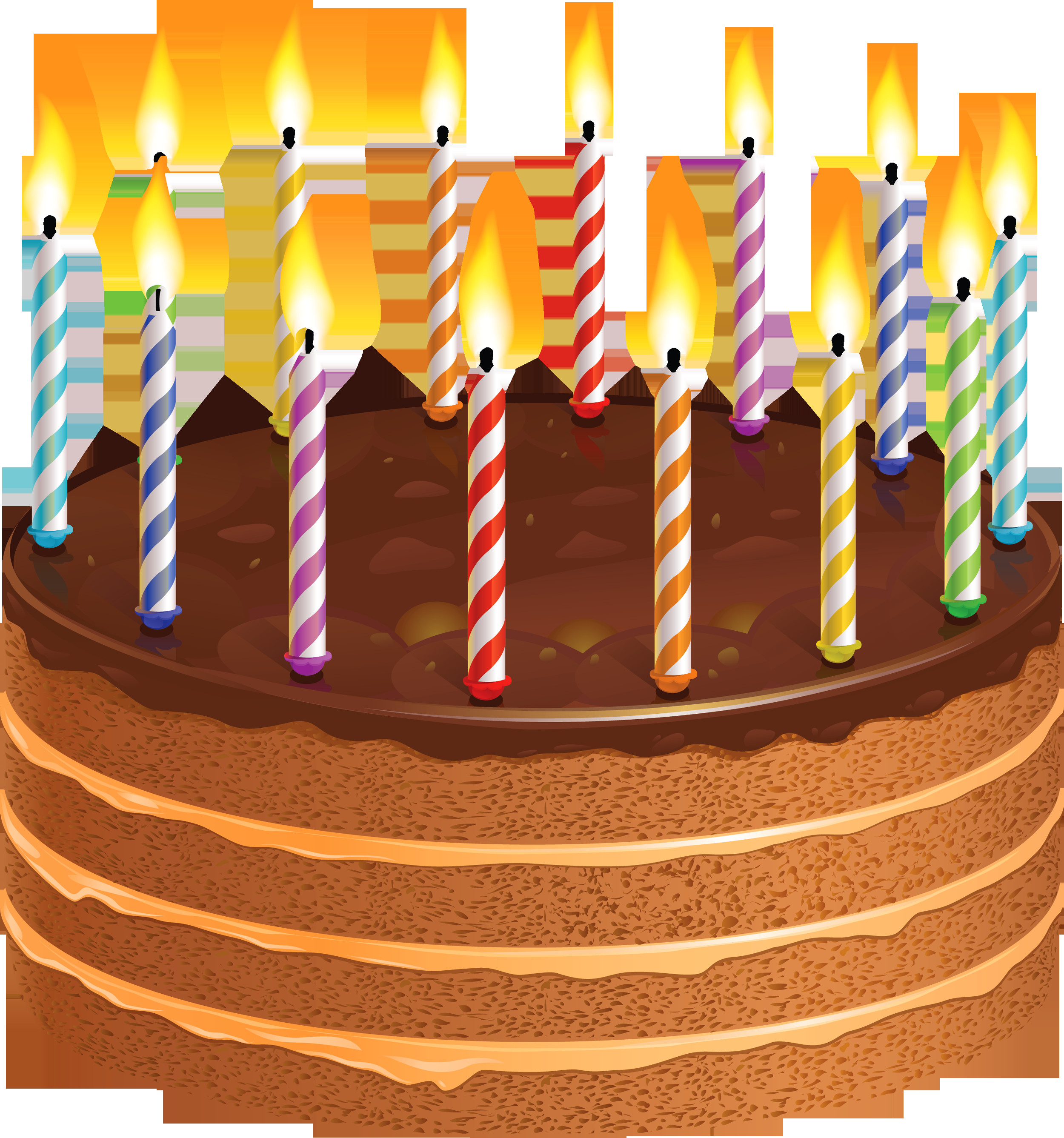 Clipart Birthday Cake
 Chocolate birthday cake clipart vector and pictures