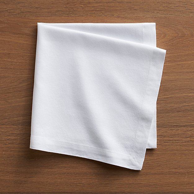 Cloth Dinner Napkins
 Abode White Cloth Dinner Napkin