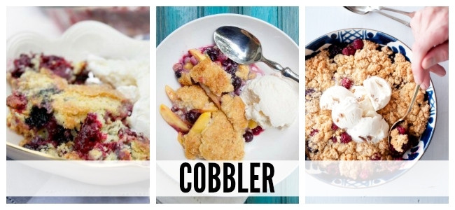 Cobbler Vs Pie
 peach cobbler v