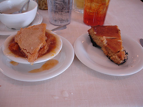 Cobbler Vs Pie
 Peach Cobbler vs Peanut Butter Pie at Mary Mac s Tea Room