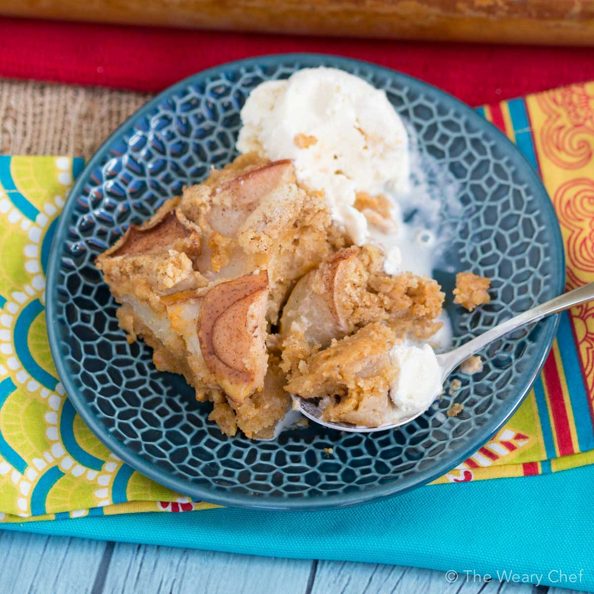 Cobbler Vs Pie
 pear cobbler with pie crust