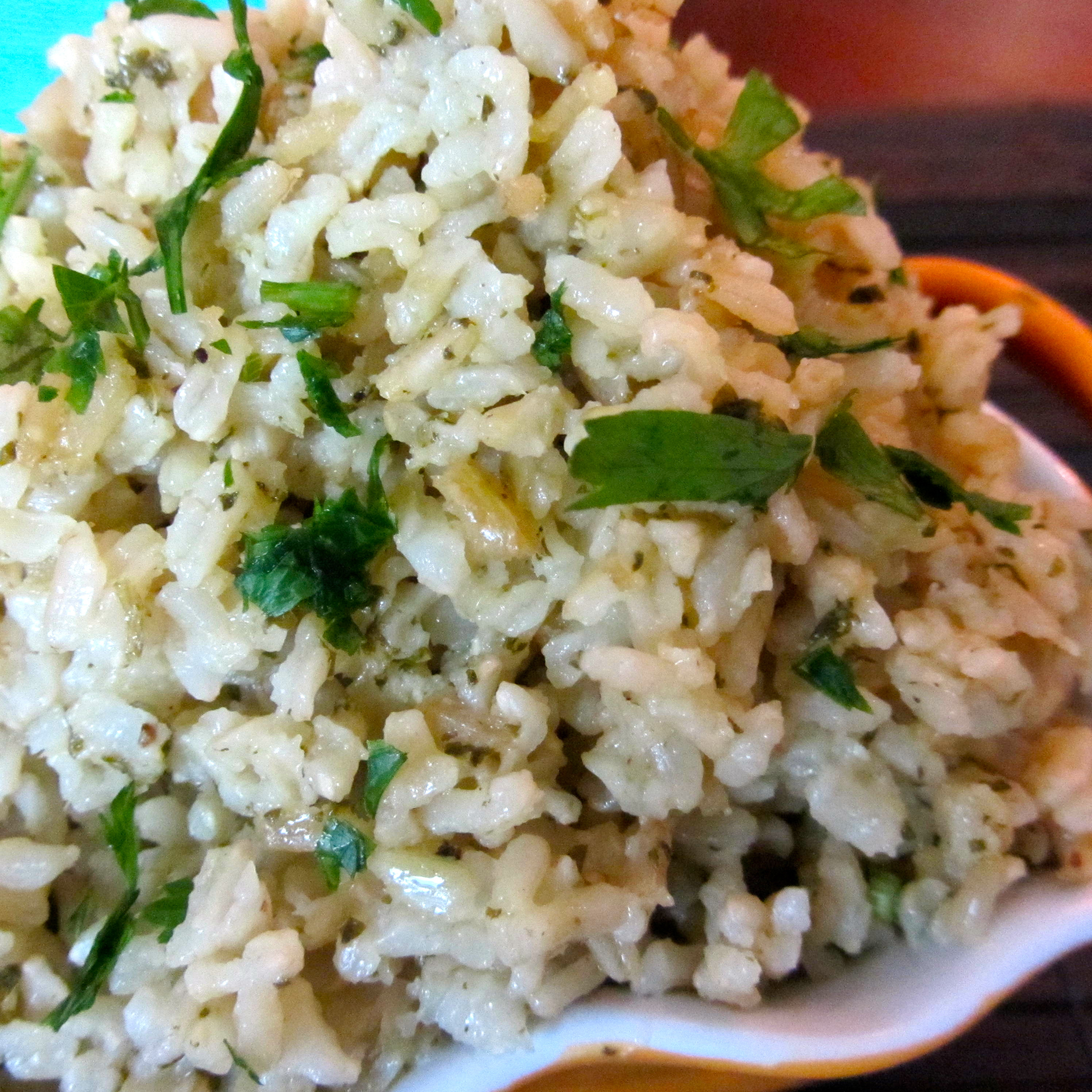 Coconut Brown Rice
 Baked Coconut Herbed Brown Rice