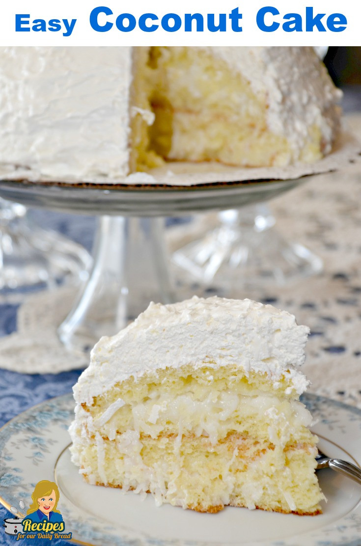 Coconut Cake With Cake Mix
 EASY COCONUT CAKE WITH 5 SIMPLE INGREDIENTS