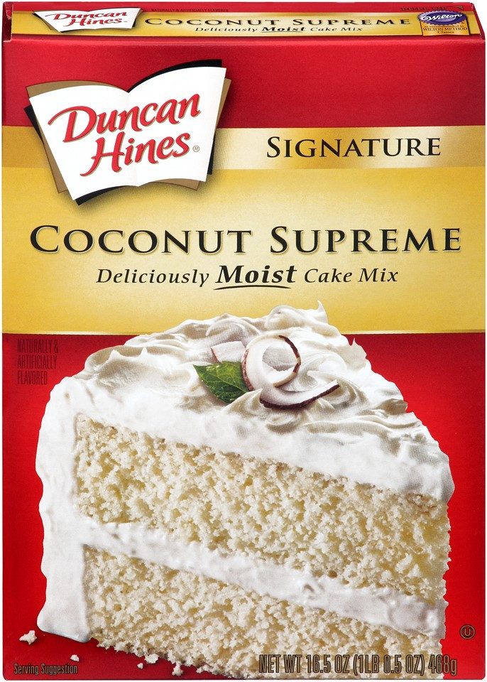 Coconut Cake With Cake Mix
 Duncan Hines Signature Cake Mix Coconut Supreme 16 5 Oz