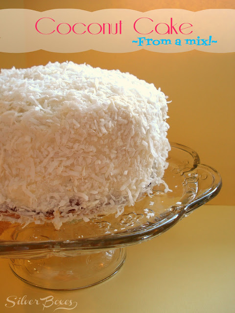 Coconut Cake With Cake Mix
 Silver Boxes Spring Coconut Cake