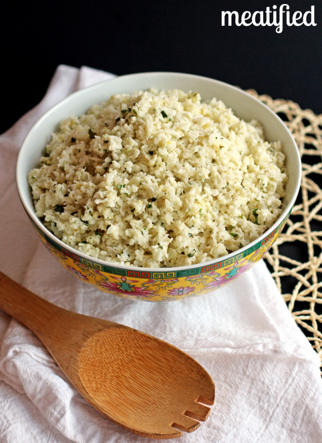 Coconut Cauliflower Rice
 Lime & Coconut Cauliflower Rice meatified