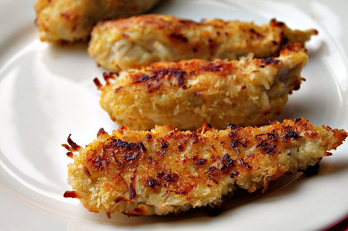 Coconut Chicken Tenders
 Baked Coconut Crusted Chicken Tenders