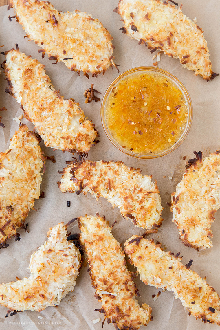 Coconut Chicken Tenders
 Baked Coconut Chicken Tenders Yellow Bliss Road