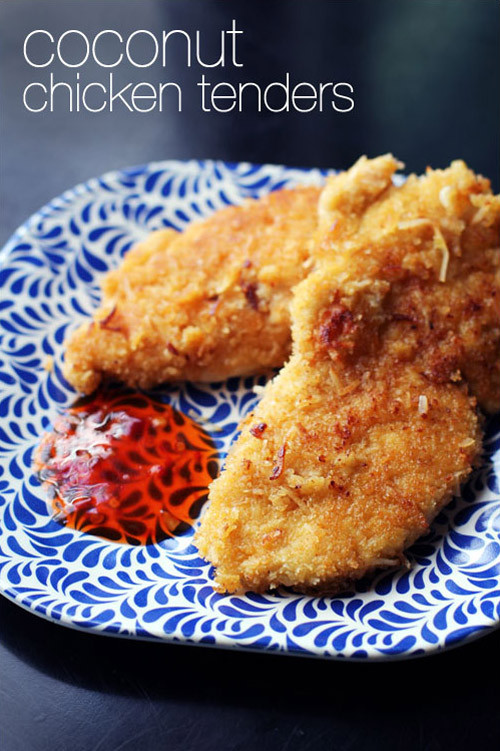 Coconut Chicken Tenders
 This Week for Dinner Coconut Chicken Tenders This Week