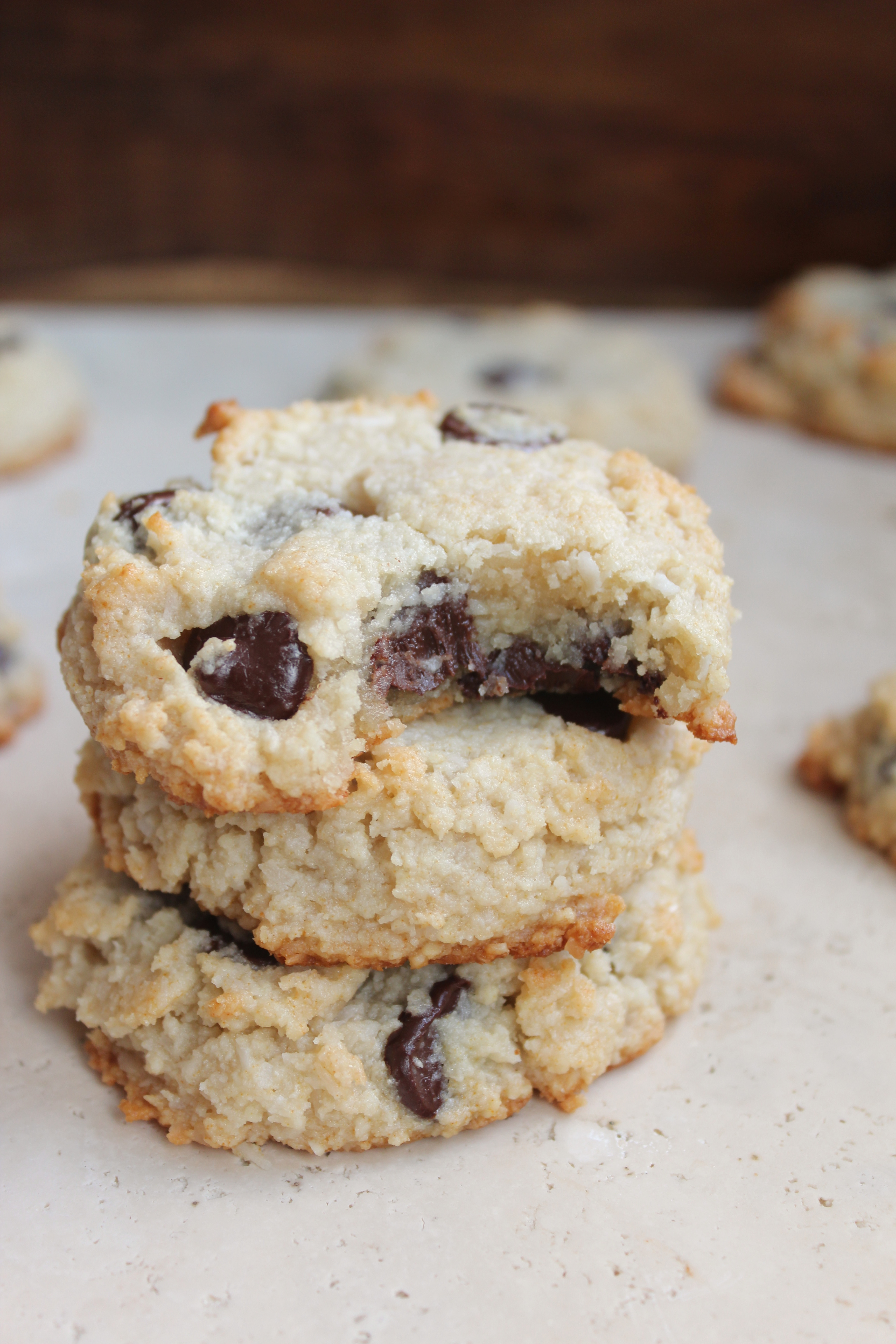 Coconut Chocolate Chip Cookies
 Chocolate Chip Coconut & Almond Flour Cookies Paleo