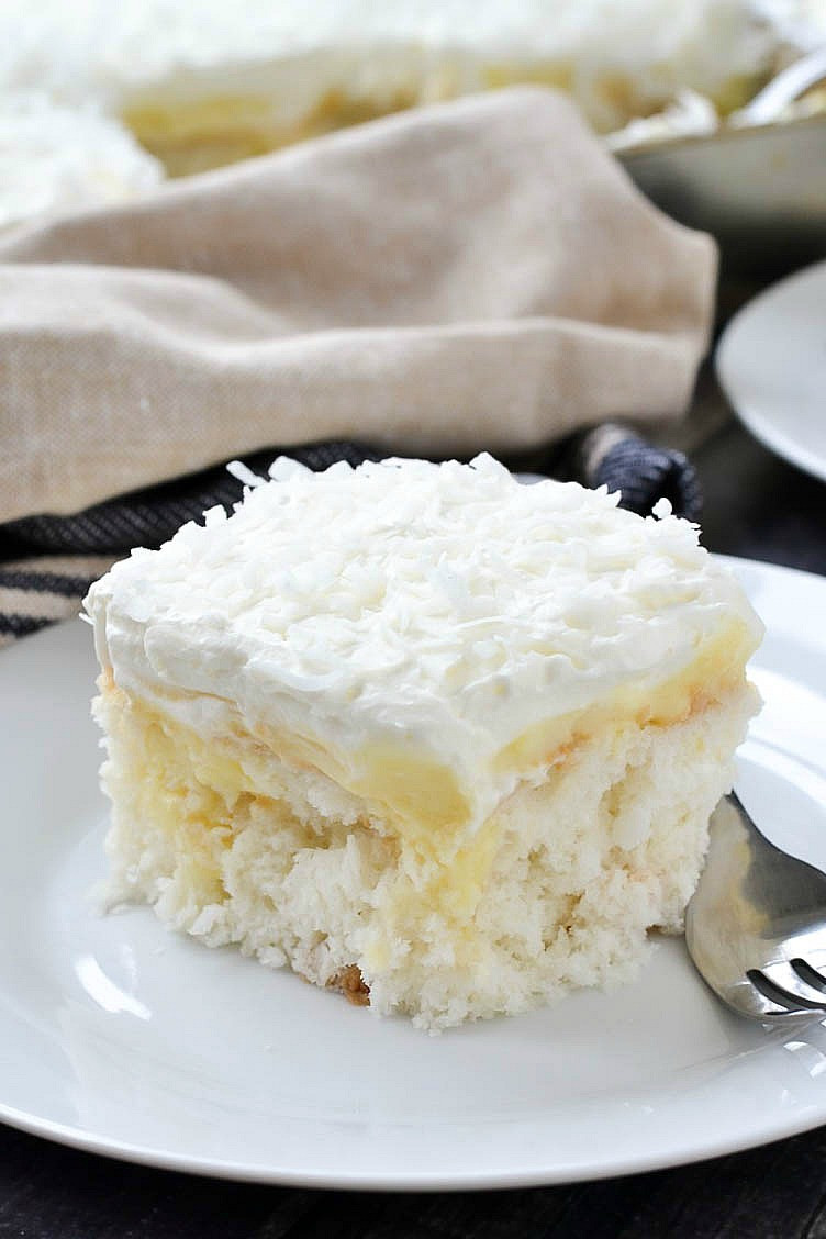 Coconut Cream Cake
 Coconut Cream Poke Cake Mother Thyme